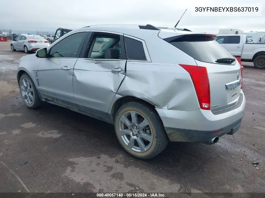 2011 Cadillac Srx Performance Collection VIN: 3GYFNBEYXBS637019 Lot: 40057140