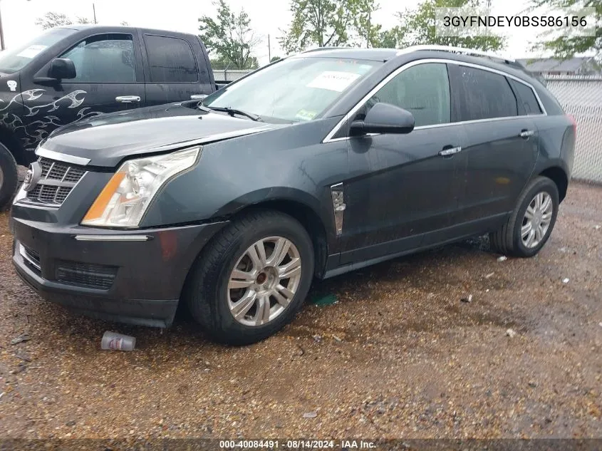 2011 Cadillac Srx Luxury Collection VIN: 3GYFNDEY0BS586156 Lot: 40084491