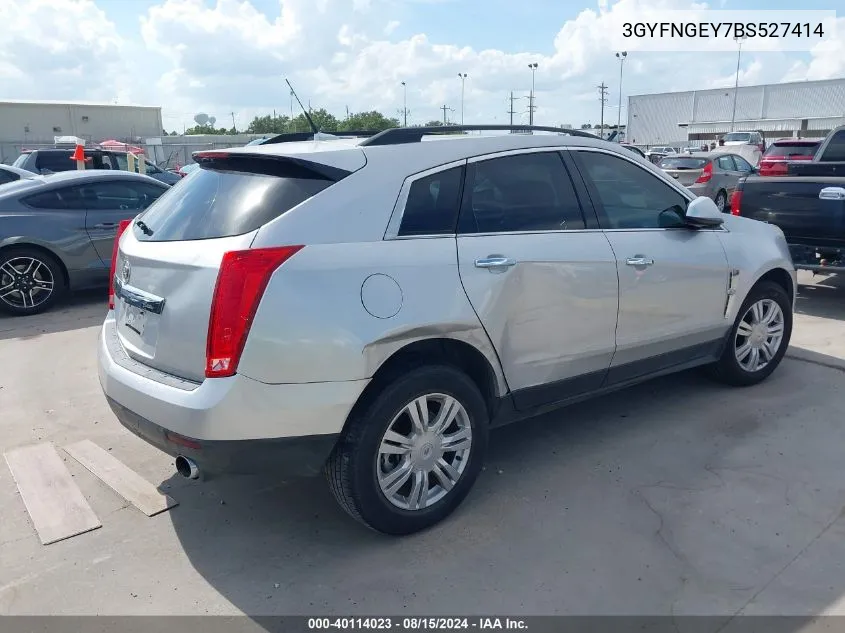 2011 Cadillac Srx Standard VIN: 3GYFNGEY7BS527414 Lot: 40114023