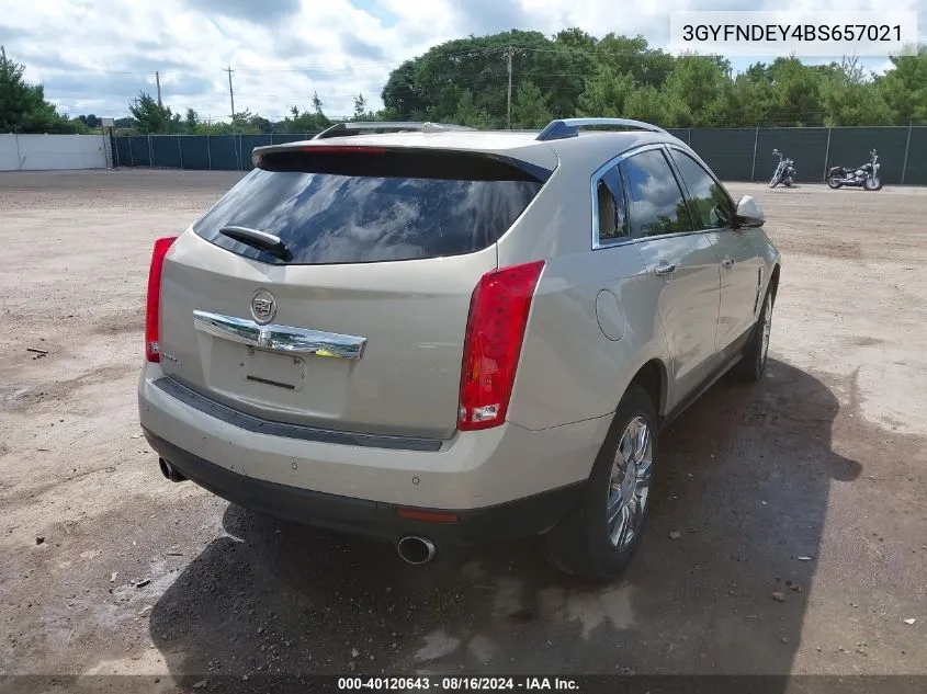 2011 Cadillac Srx Luxury Collection VIN: 3GYFNDEY4BS657021 Lot: 40120643