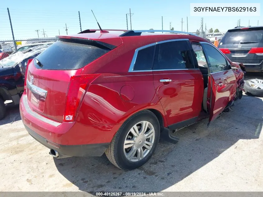 3GYFNAEY7BS629163 2011 Cadillac Srx Luxury Collection