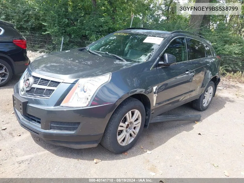 2011 Cadillac Srx Standard VIN: 3GYFNGEY9BS538799 Lot: 40141710