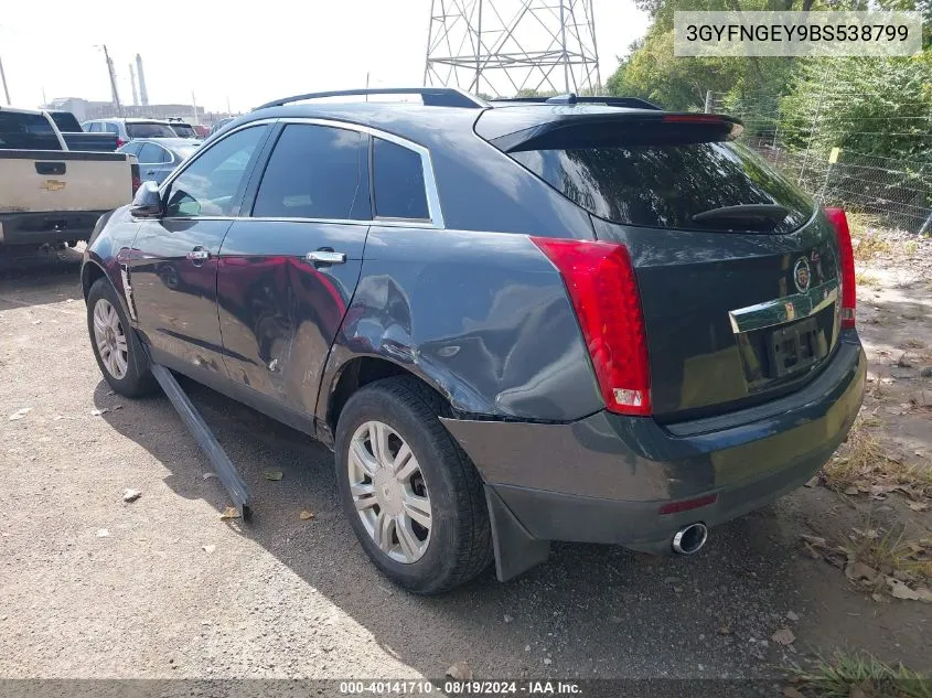 2011 Cadillac Srx Standard VIN: 3GYFNGEY9BS538799 Lot: 40141710