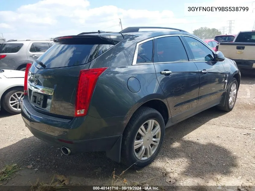 2011 Cadillac Srx Standard VIN: 3GYFNGEY9BS538799 Lot: 40141710