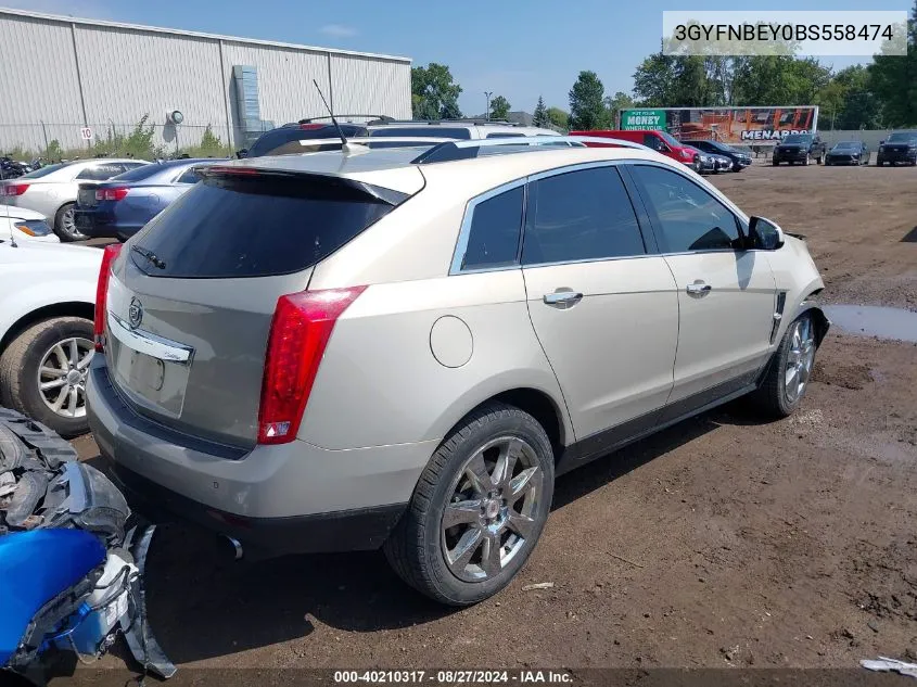 2011 Cadillac Srx Performance Collection VIN: 3GYFNBEY0BS558474 Lot: 40210317