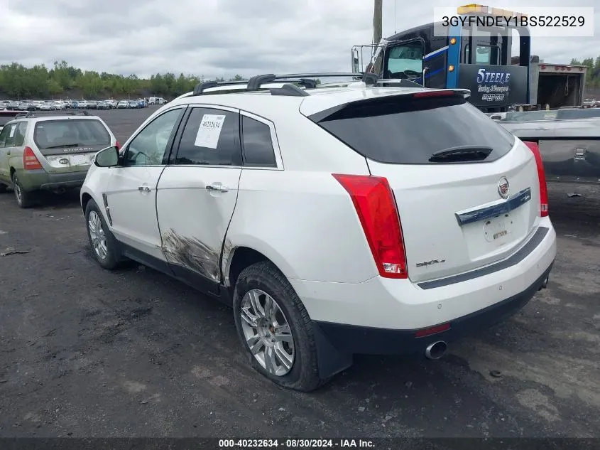 2011 Cadillac Srx Luxury Collection VIN: 3GYFNDEY1BS522529 Lot: 40232634