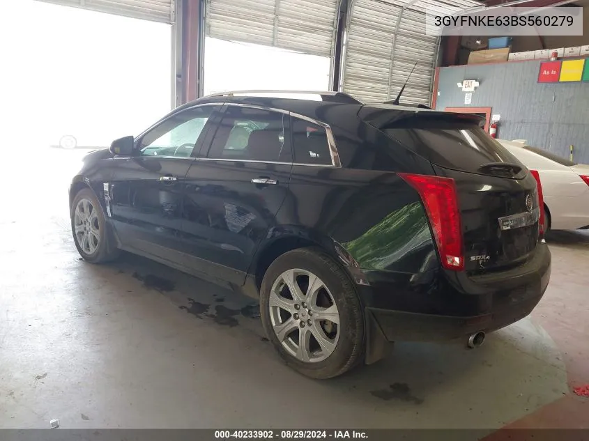 2011 Cadillac Srx Turbo Premium VIN: 3GYFNKE63BS560279 Lot: 40233902