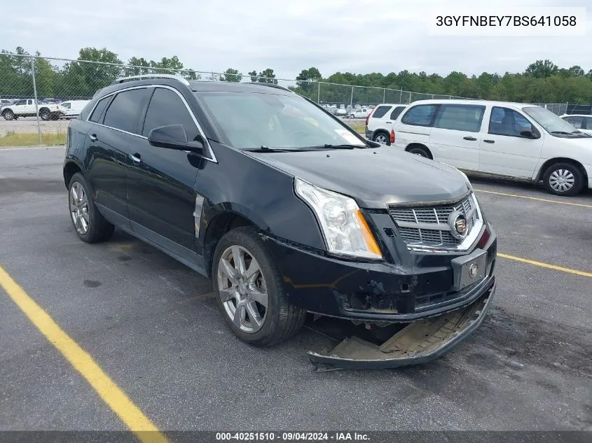 2011 Cadillac Srx Performance Collection VIN: 3GYFNBEY7BS641058 Lot: 40251510