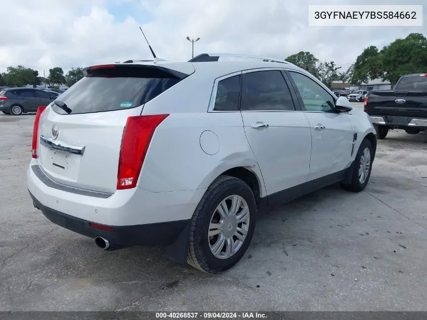 3GYFNAEY7BS584662 2011 Cadillac Srx Luxury Collection