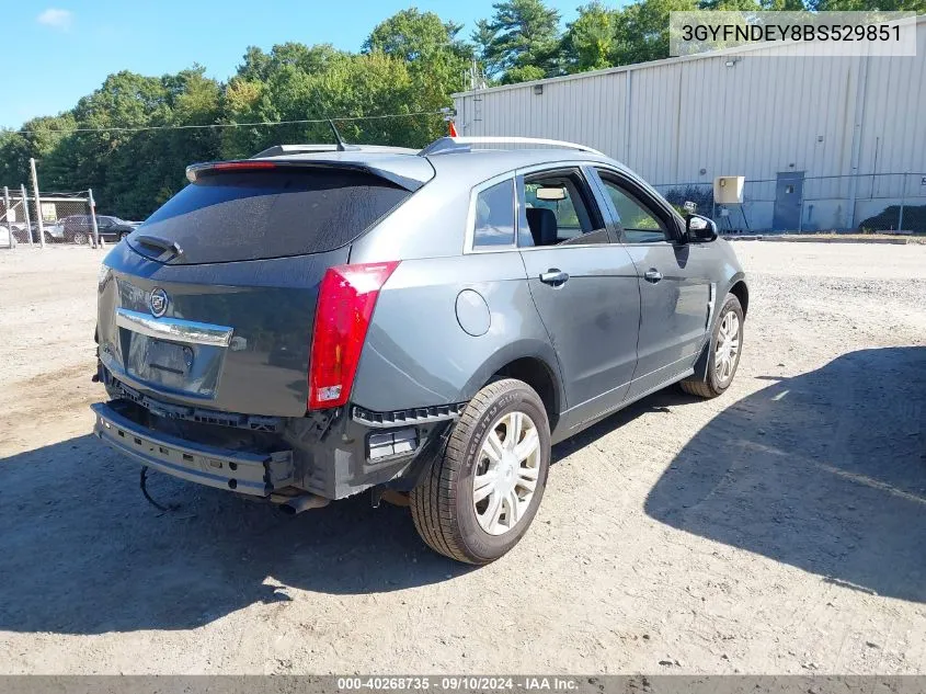 2011 Cadillac Srx Luxury Collection VIN: 3GYFNDEY8BS529851 Lot: 40268735