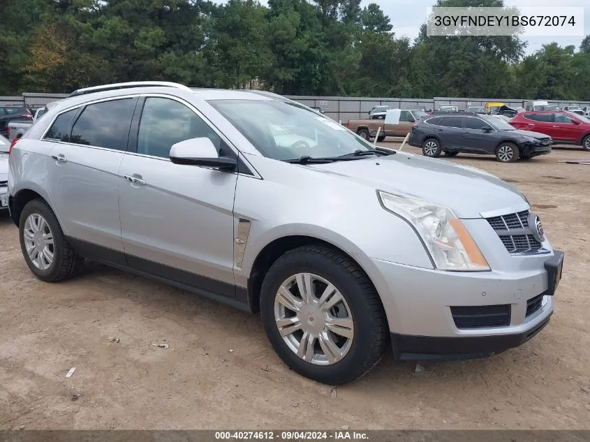 2011 Cadillac Srx Luxury Collection VIN: 3GYFNDEY1BS672074 Lot: 40274612