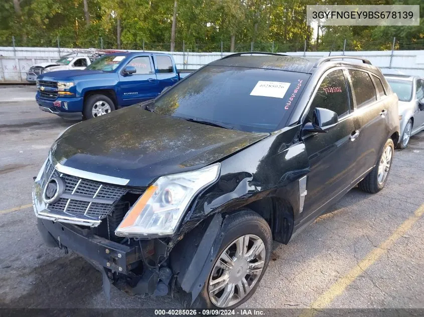 2011 Cadillac Srx Standard VIN: 3GYFNGEY9BS678139 Lot: 40285026