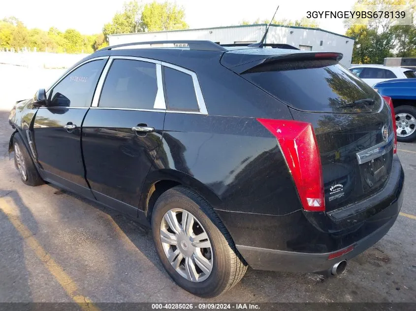 2011 Cadillac Srx Standard VIN: 3GYFNGEY9BS678139 Lot: 40285026