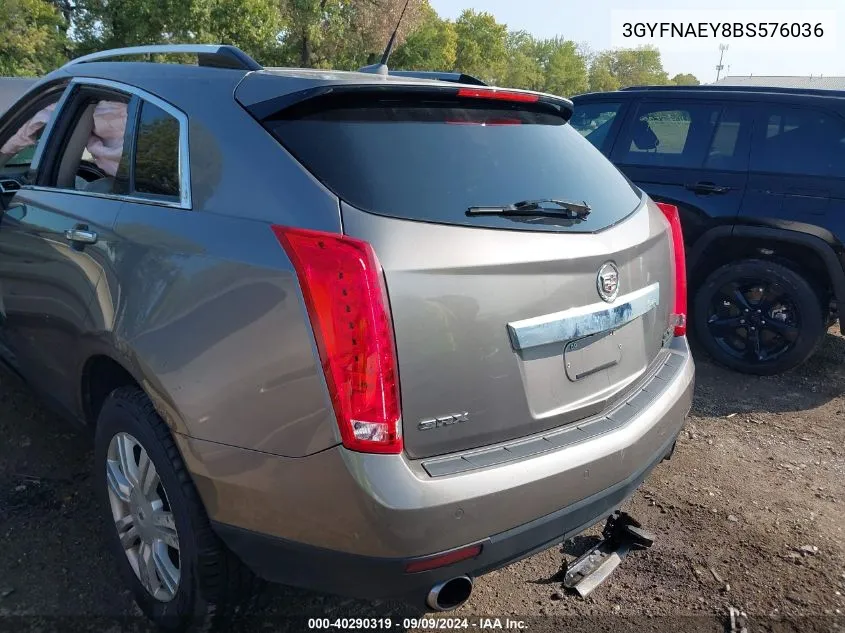 2011 Cadillac Srx Luxury Collection VIN: 3GYFNAEY8BS576036 Lot: 40290319