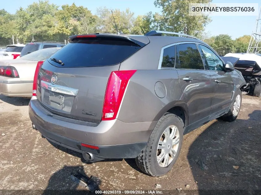 2011 Cadillac Srx Luxury Collection VIN: 3GYFNAEY8BS576036 Lot: 40290319