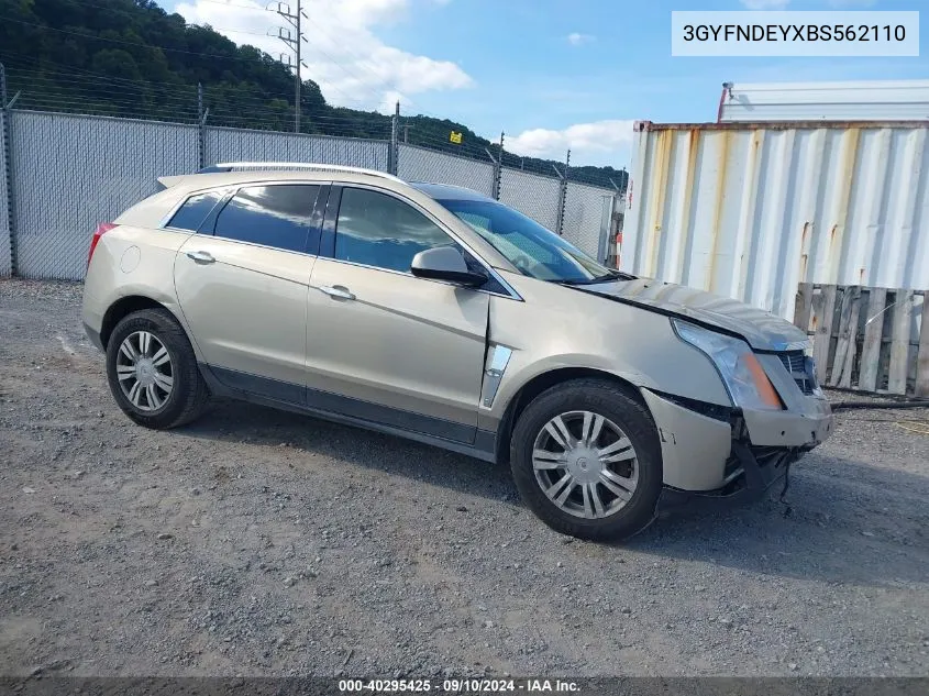 2011 Cadillac Srx Luxury Collection VIN: 3GYFNDEYXBS562110 Lot: 40295425