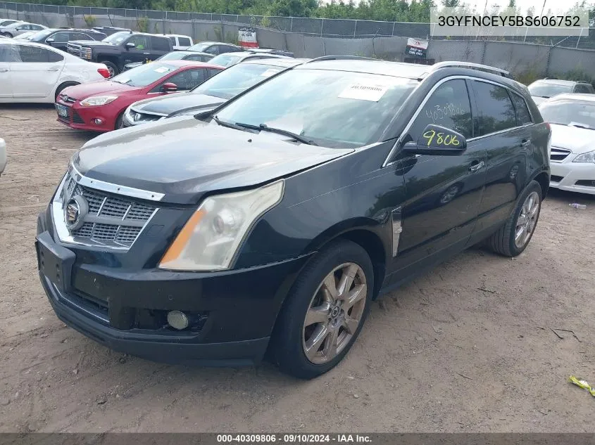 3GYFNCEY5BS606752 2011 Cadillac Srx Premium Collection