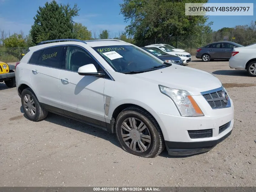 3GYFNDEY4BS599797 2011 Cadillac Srx Luxury Collection