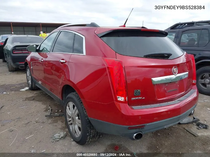 3GYFNDEY9BS528384 2011 Cadillac Srx Luxury Collection