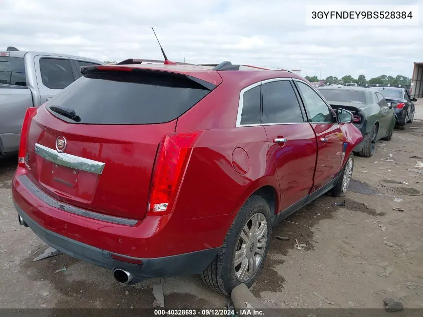 3GYFNDEY9BS528384 2011 Cadillac Srx Luxury Collection