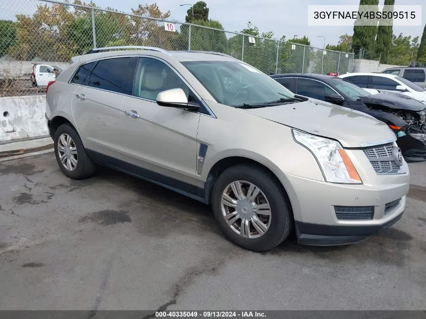 2011 Cadillac Srx Luxury Collection VIN: 3GYFNAEY4BS509515 Lot: 40335049