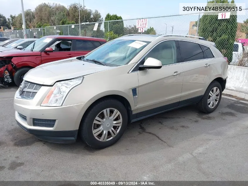 2011 Cadillac Srx Luxury Collection VIN: 3GYFNAEY4BS509515 Lot: 40335049