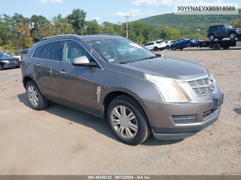 3GYFNAEYXBS518588 2011 Cadillac Srx Luxury Collection