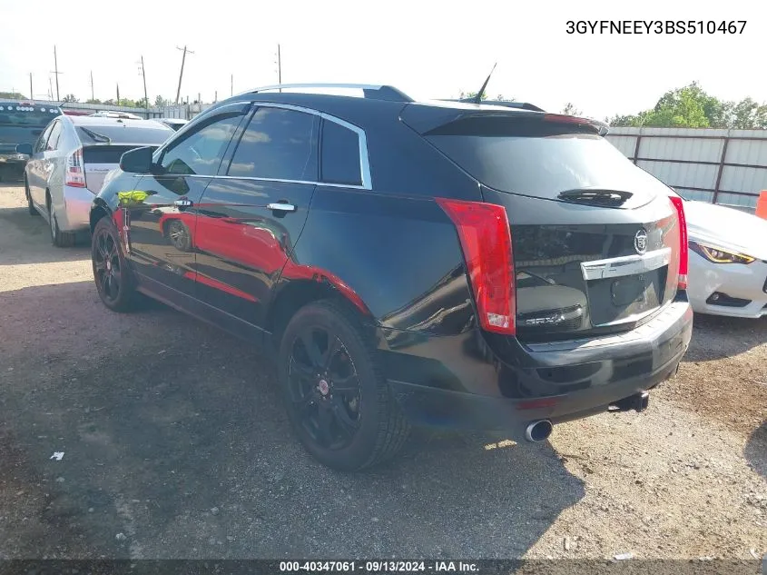 3GYFNEEY3BS510467 2011 Cadillac Srx Performance Collection