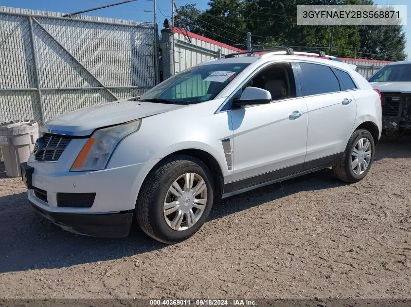 2011 Cadillac Srx Luxury Collection VIN: 3GYFNAEY2BS568871 Lot: 40369011