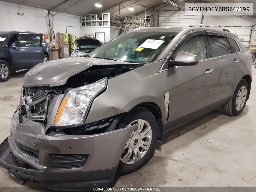 2011 Cadillac Srx Luxury Collection VIN: 3GYFNDEY6BS647199 Lot: 40386728