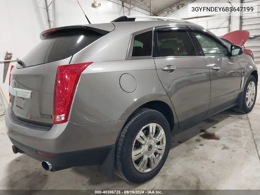 2011 Cadillac Srx Luxury Collection VIN: 3GYFNDEY6BS647199 Lot: 40386728