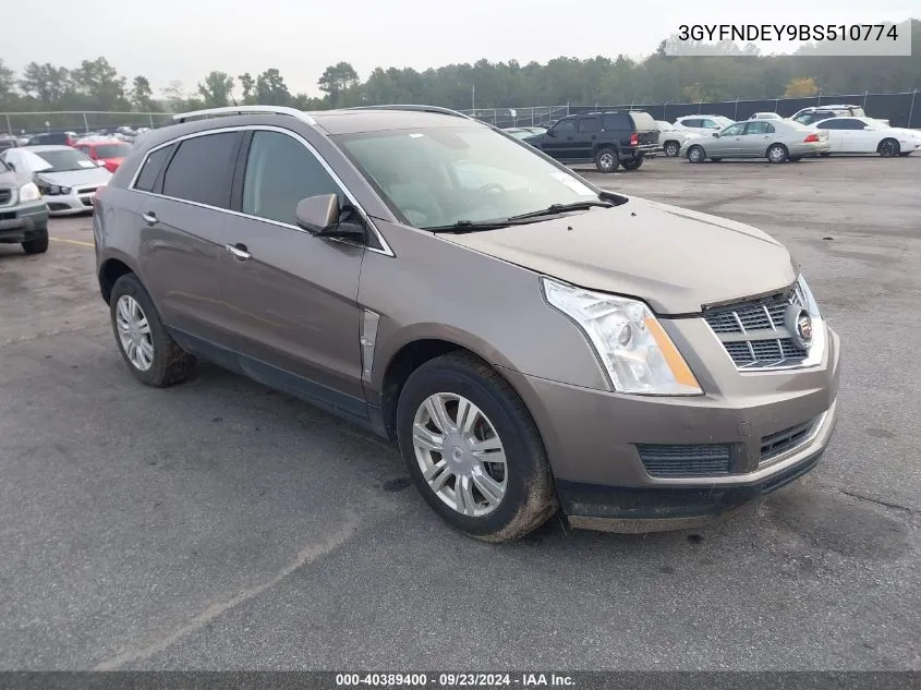 2011 Cadillac Srx Luxury Collection VIN: 3GYFNDEY9BS510774 Lot: 40389400