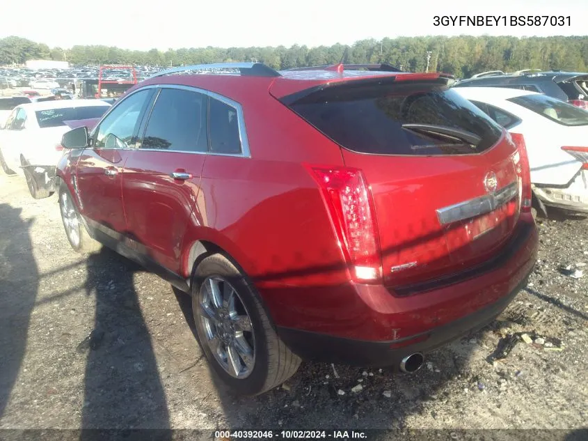 3GYFNBEY1BS587031 2011 Cadillac Srx Performance Collection