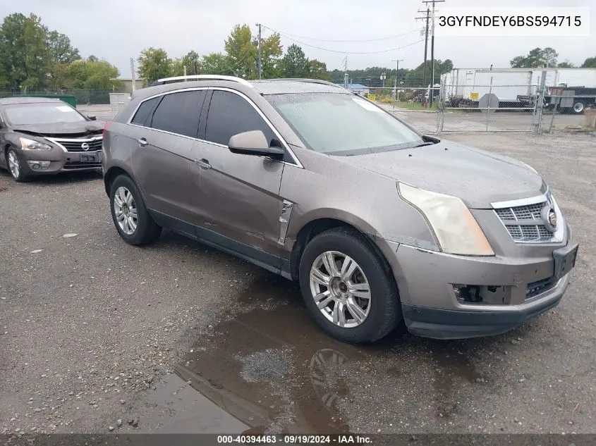 3GYFNDEY6BS594715 2011 Cadillac Srx Luxury Collection