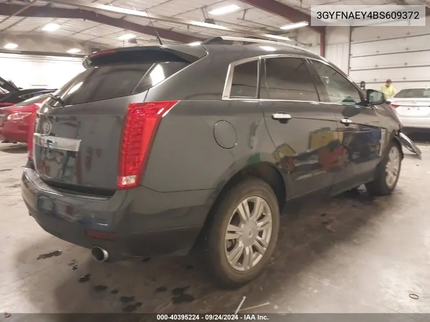 2011 Cadillac Srx Luxury Collection VIN: 3GYFNAEY4BS609372 Lot: 40395224