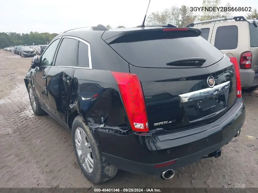 2011 Cadillac Srx Luxury Collection VIN: 3GYFNDEY2BS668602 Lot: 40401346