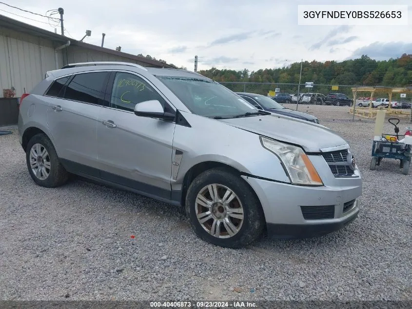 2011 Cadillac Srx Luxury Collection VIN: 3GYFNDEY0BS526653 Lot: 40406873