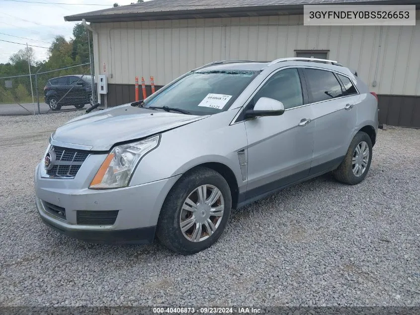 3GYFNDEY0BS526653 2011 Cadillac Srx Luxury Collection