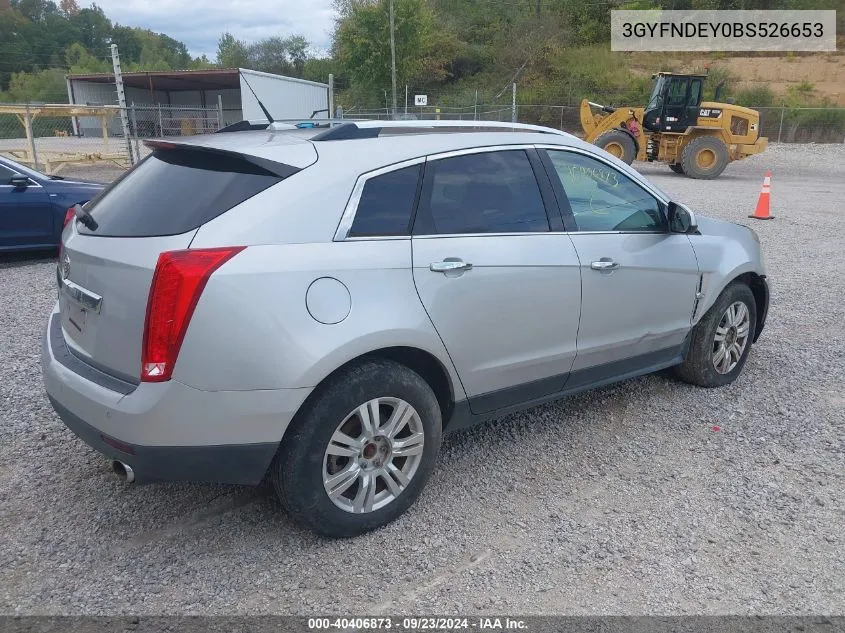 2011 Cadillac Srx Luxury Collection VIN: 3GYFNDEY0BS526653 Lot: 40406873