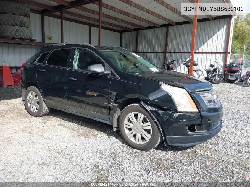 3GYFNDEY5BS680100 2011 Cadillac Srx Luxury Collection