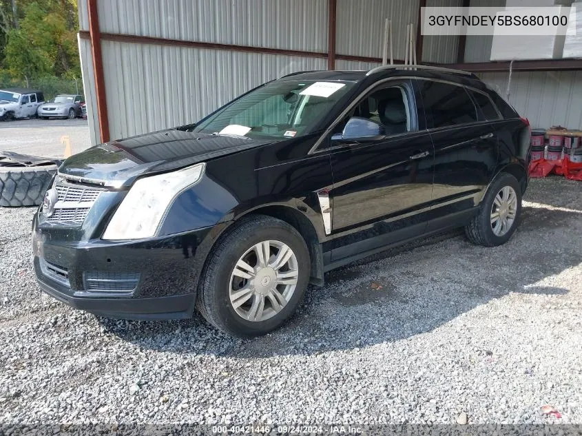 3GYFNDEY5BS680100 2011 Cadillac Srx Luxury Collection