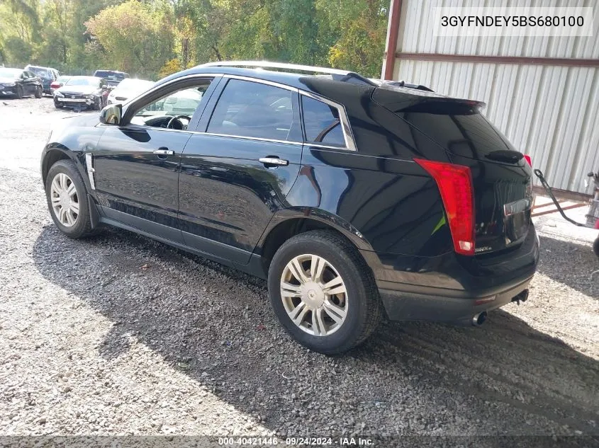 3GYFNDEY5BS680100 2011 Cadillac Srx Luxury Collection