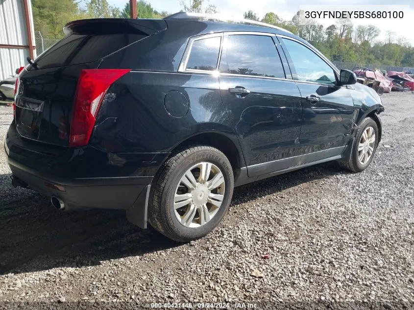 3GYFNDEY5BS680100 2011 Cadillac Srx Luxury Collection