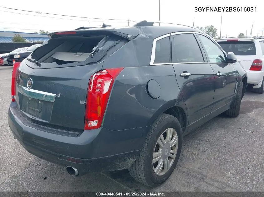 3GYFNAEY2BS616031 2011 Cadillac Srx Luxury Collection