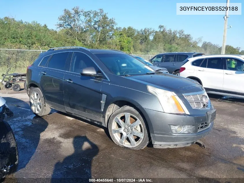 2011 Cadillac Srx Premium Collection VIN: 3GYFNCEY0BS529188 Lot: 40455640