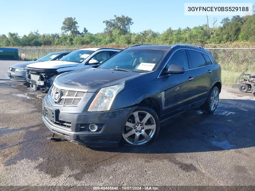 2011 Cadillac Srx Premium Collection VIN: 3GYFNCEY0BS529188 Lot: 40455640