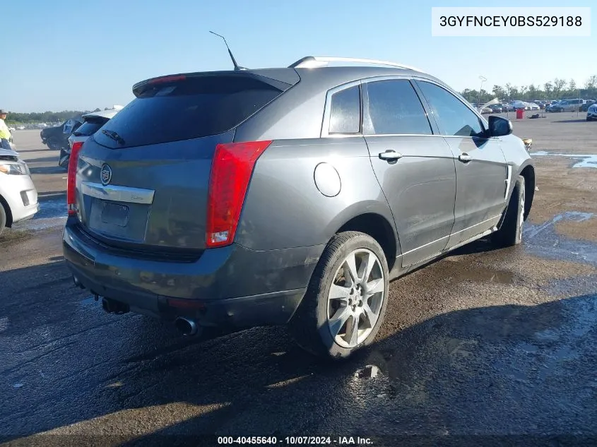 2011 Cadillac Srx Premium Collection VIN: 3GYFNCEY0BS529188 Lot: 40455640