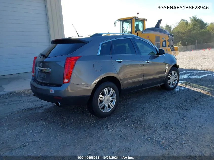 2011 Cadillac Srx Luxury Collection VIN: 3GYFNAEY1BS628946 Lot: 40458093