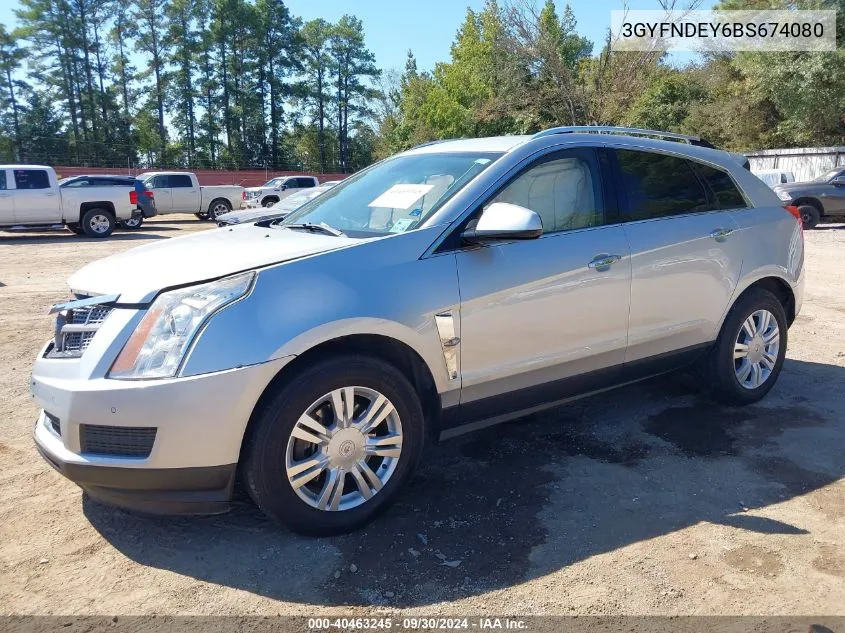 2011 Cadillac Srx Luxury Collection VIN: 3GYFNDEY6BS674080 Lot: 40463245