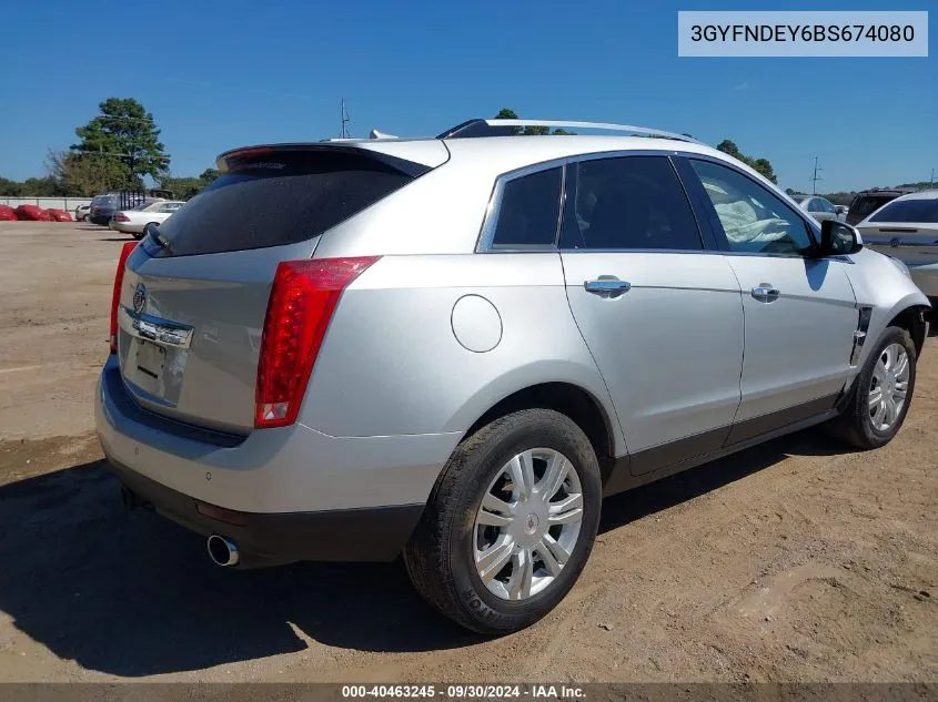 3GYFNDEY6BS674080 2011 Cadillac Srx Luxury Collection